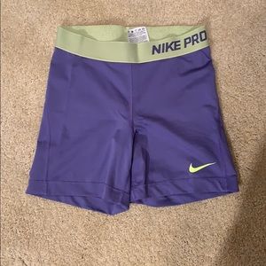 purple nike pros!